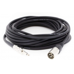10m * nesymetrický profesionálny prepojovací kábel * Konektory: XLR/M/ (canon) - Jack 6,3mm
