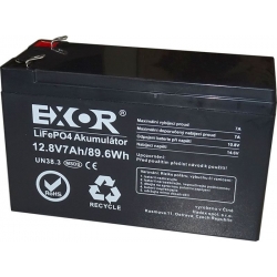 LiFePO4 12,8V 7Ah batéria EXOR LFP R925