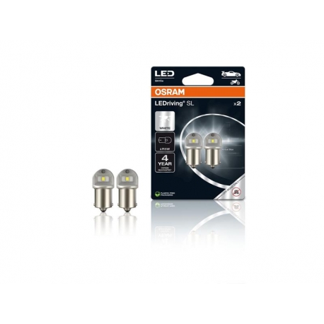 Autožiarovka LED 12V R5W BA15s OSRAM studená biela 2ks