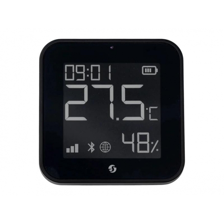 Inteligentný snímač teploty a vlhkosti SHELLY ZB Black ZigBee