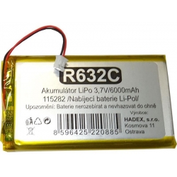 Nabíjacia LiPo batéria 3,7V/ 6000mAh 115282 HADEX
