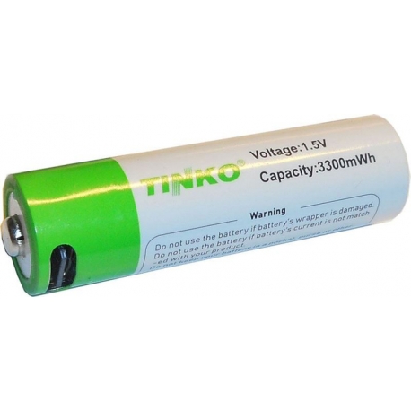 Batéria AA (R6) nabíjateľná cez USB-C 1,5V/1600mAh TINKO