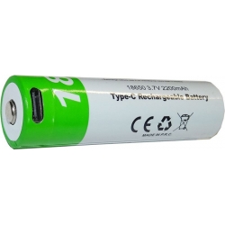 Nabíjateľná Li-Ion batéria ICR18650 3,7V/2000mAh TINKO USB-C