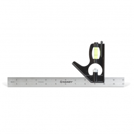 Uhlomer s pravítkom – 305 x 115 x 15 mm – kov