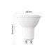 LED žiarovka GU10 10W MR16 biela studená EMOS ZL8F54