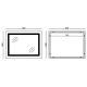 Kúpeľňové zrkadlo MIXXUS MR12-80×60-REVERSE Teplé