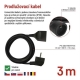 Predlžovací kábel s 1 zásuvkou EMOS PC0113R, 3 m