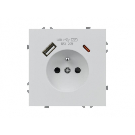 Zásuvka DPM MOXY MOX1036W biela