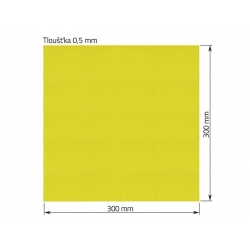 Epoxidová izolačná doska 0,5 × 300 × 300 mm pre batériové súpravy
