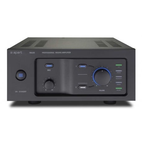 Mono zosilňovač Biamp spínaný signálom * 2x MIC, 2x LINE * 30W * 100V / 4 Ohm