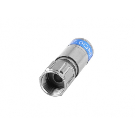 Vodotesný lisovací konektor CABELCON F-6-TD QM 7.0 W/O O-RING RG6 1,13 TD