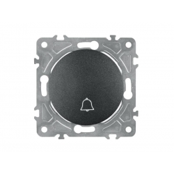 Zvonkový vypínač ELECTROMALT OVAL OVA1020B čierny