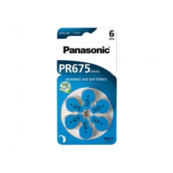 Batérie do načúvacieho prístroja PANASONIC AZ675/PR675, 6 ks