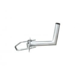 Držiak antény na stožiar s uhlovým držiakom, rúrka 42/2 mm, rozstup 120 mm