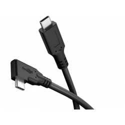 Kábel USB-C/USB-C 90° GOOBAY 79421, 1 m, čierny