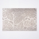 Prestieranie – vzor listov – PVC – 45 × 30 cm – strieborné
