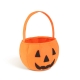 Halloweenový filcový košík - oranžový - 16 x 20 cm