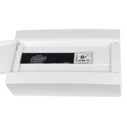 Systém 50W zosilňovača pre 100V s GSM modulom v skrinke rozvádzača s DIN lištou