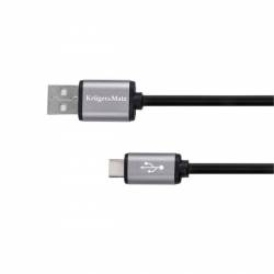 Kábel USB - USB typ C 1m Kruger&Matz Basic