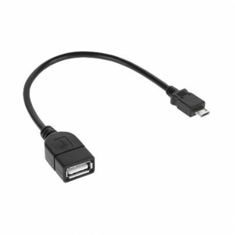 Kábel USB A (zásuvka) - micro USB, 20cm